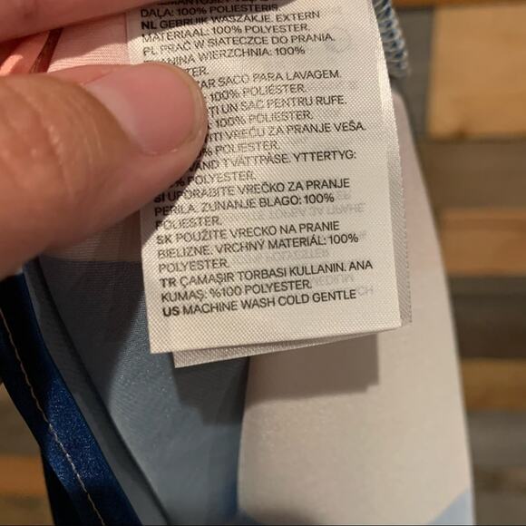 Lemlem X H&M Blue Stripe Midi Slip Dress Size S Contemporary Nautical Y2K Glam - Picture 14 of 15